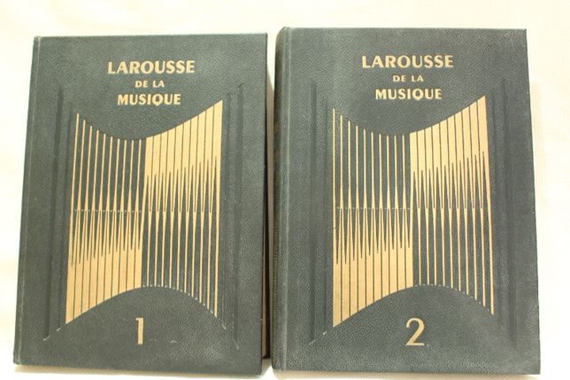 Raro Larousse de la musique - 2 Volumes livro raro 1957 Música
