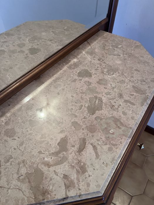 Vendo movel de entrada em madeira maciça e pedra