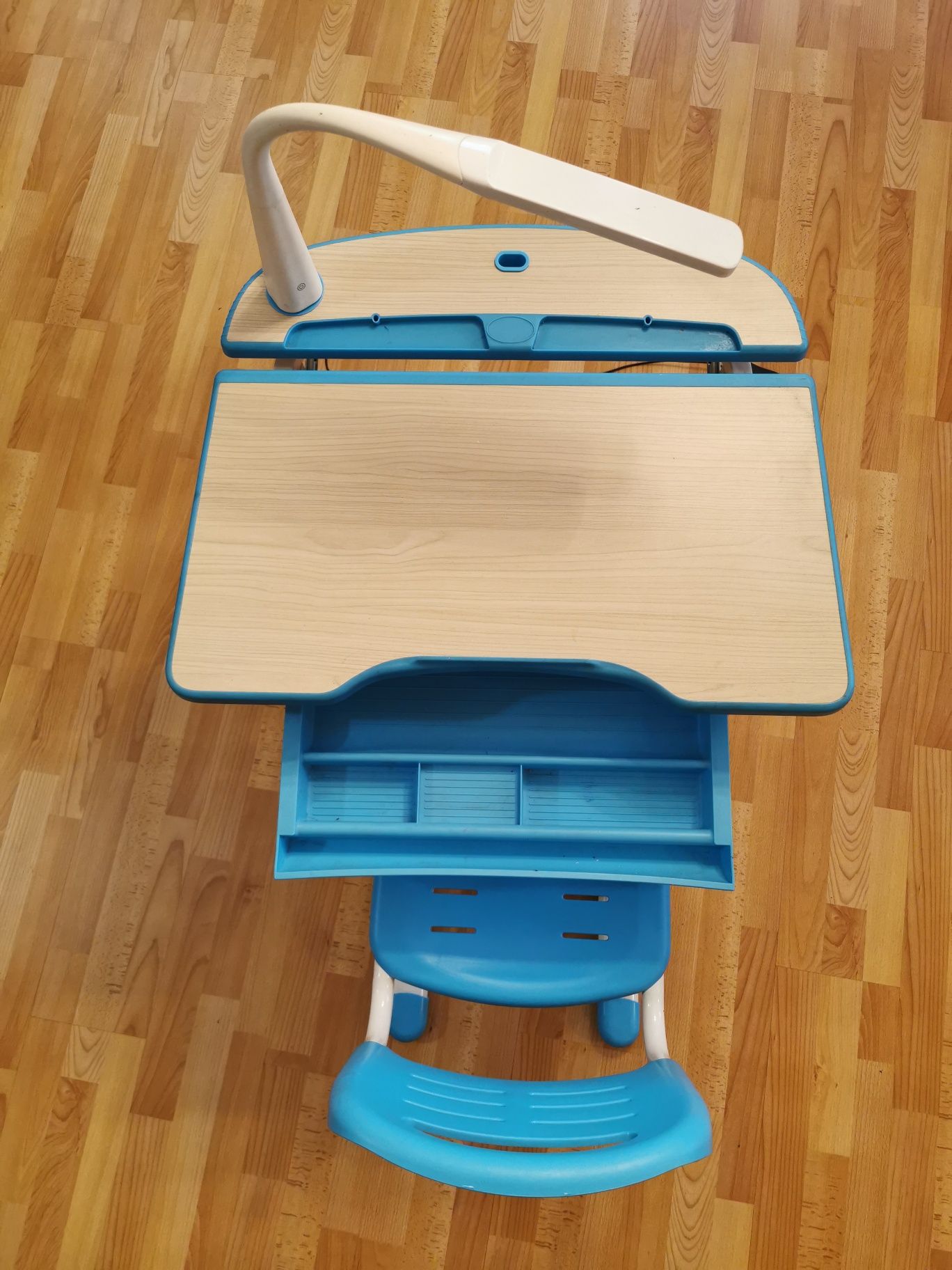 Комплект FunDesk Парта та стілець-трансформери Sorriso Blue зростаючи