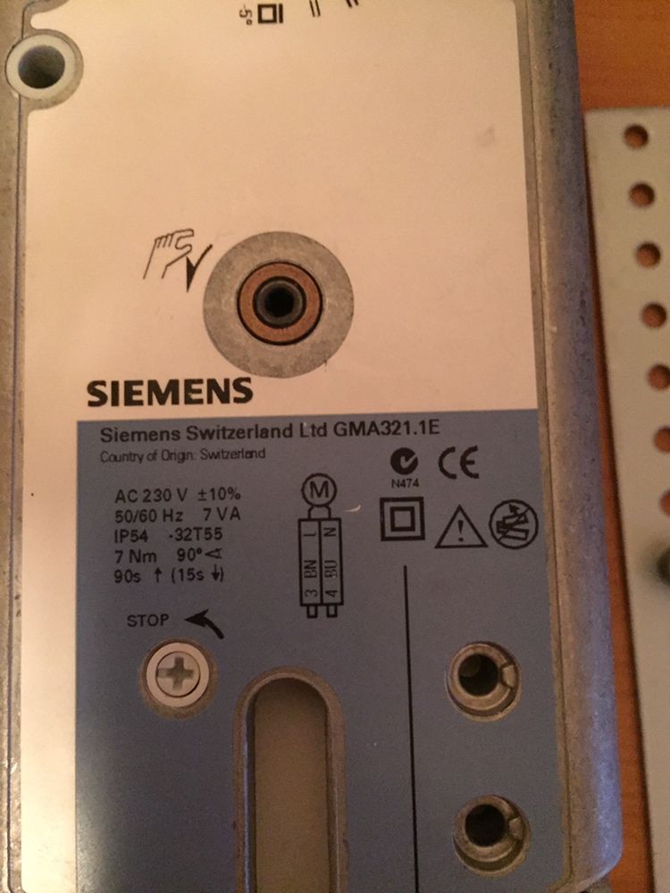 Привод заслонки Siemens GMA321.1E