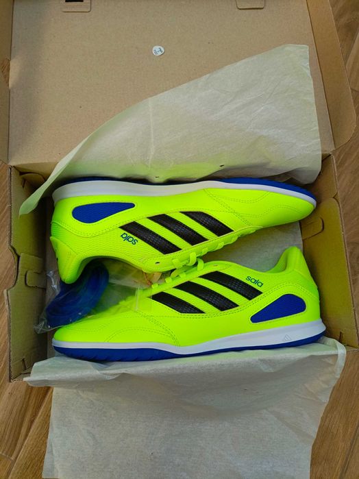 Oryginalne ADIDAS halówki żółte seledynowe buty piłkarskie na halę