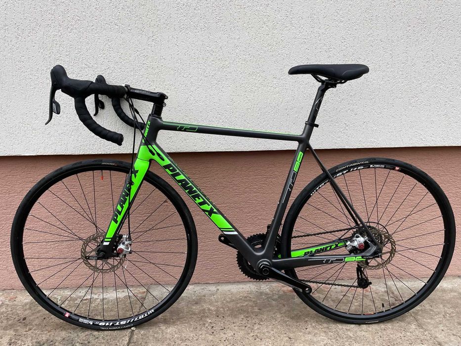 Rower szosowy full carbon, Planet X, hamulce tarczowe