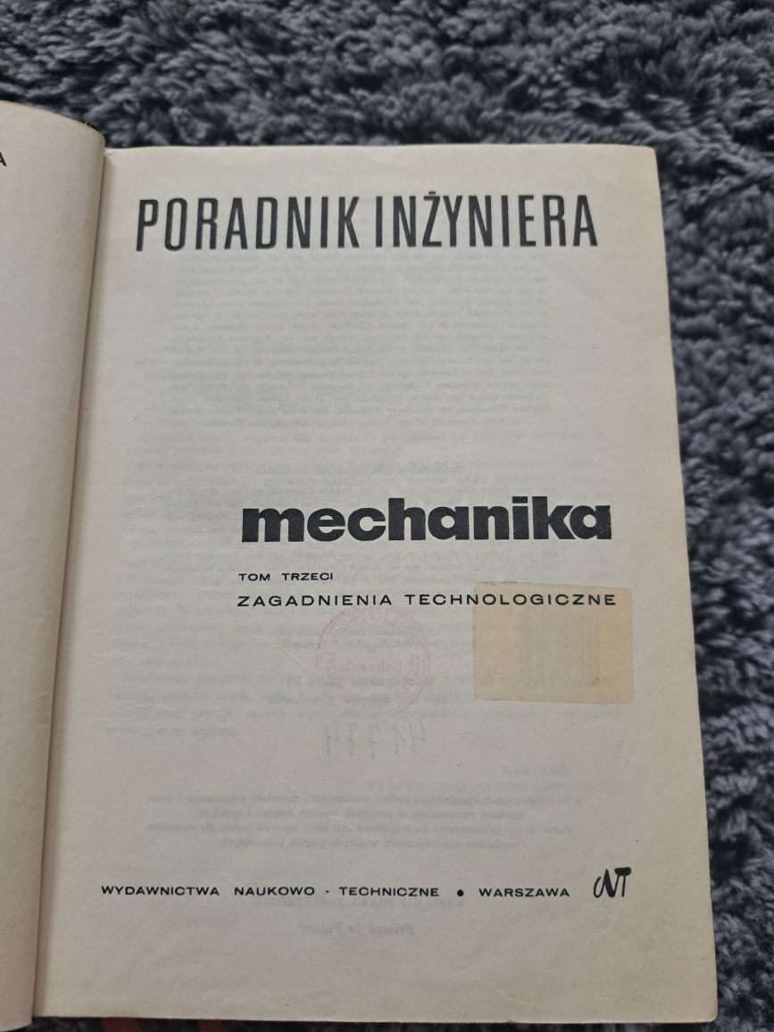 Poradnik Inżyniera mechanika Tom 3
