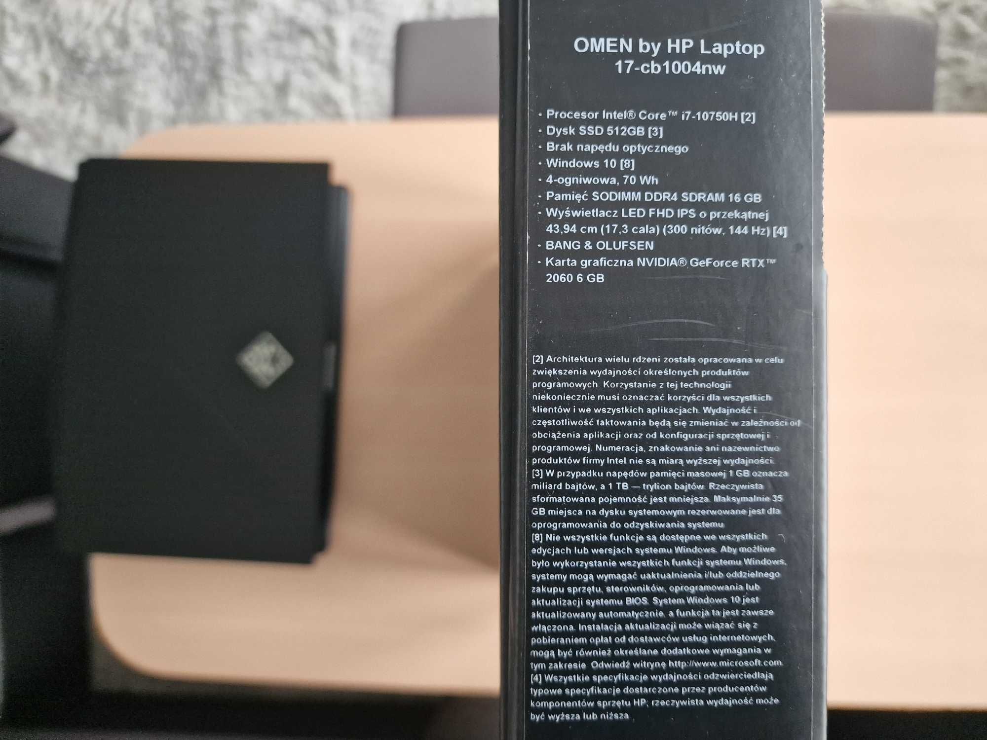 Sprzedam laptop marki HP Omen 17,3 cala w super stanie, jak nowy.