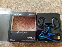 Auscultadores azuis - Veho Zb-1 Wireless Bluetooth in-Ear Sports