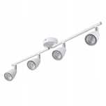 Obrotowy Reflektor Sufitowy Led Obrotowy Biały, 4X Gu10 300Lm