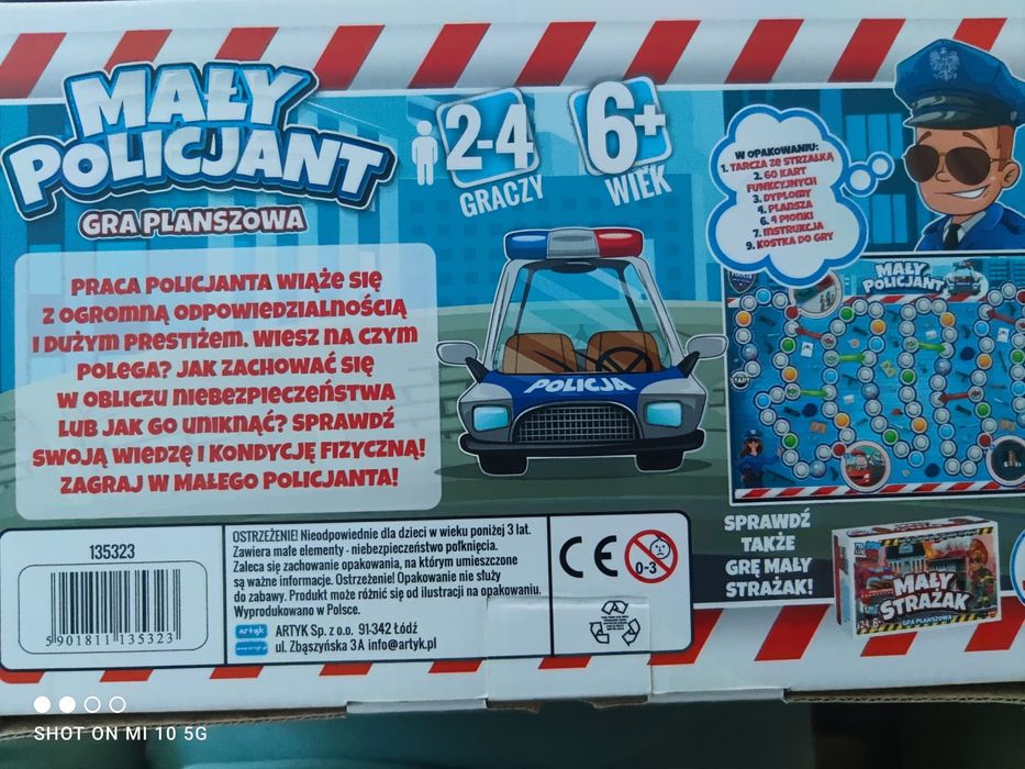 Mały Policjant gra planszowa