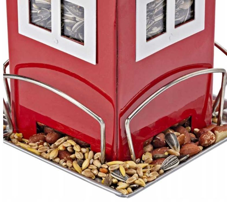 karmnik dla ptaków ptaszków czerwony