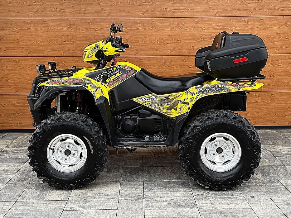 Suzuki Kingquad 750 # stan idealny # 5 tys km # 4x4 # pług do odśnieża