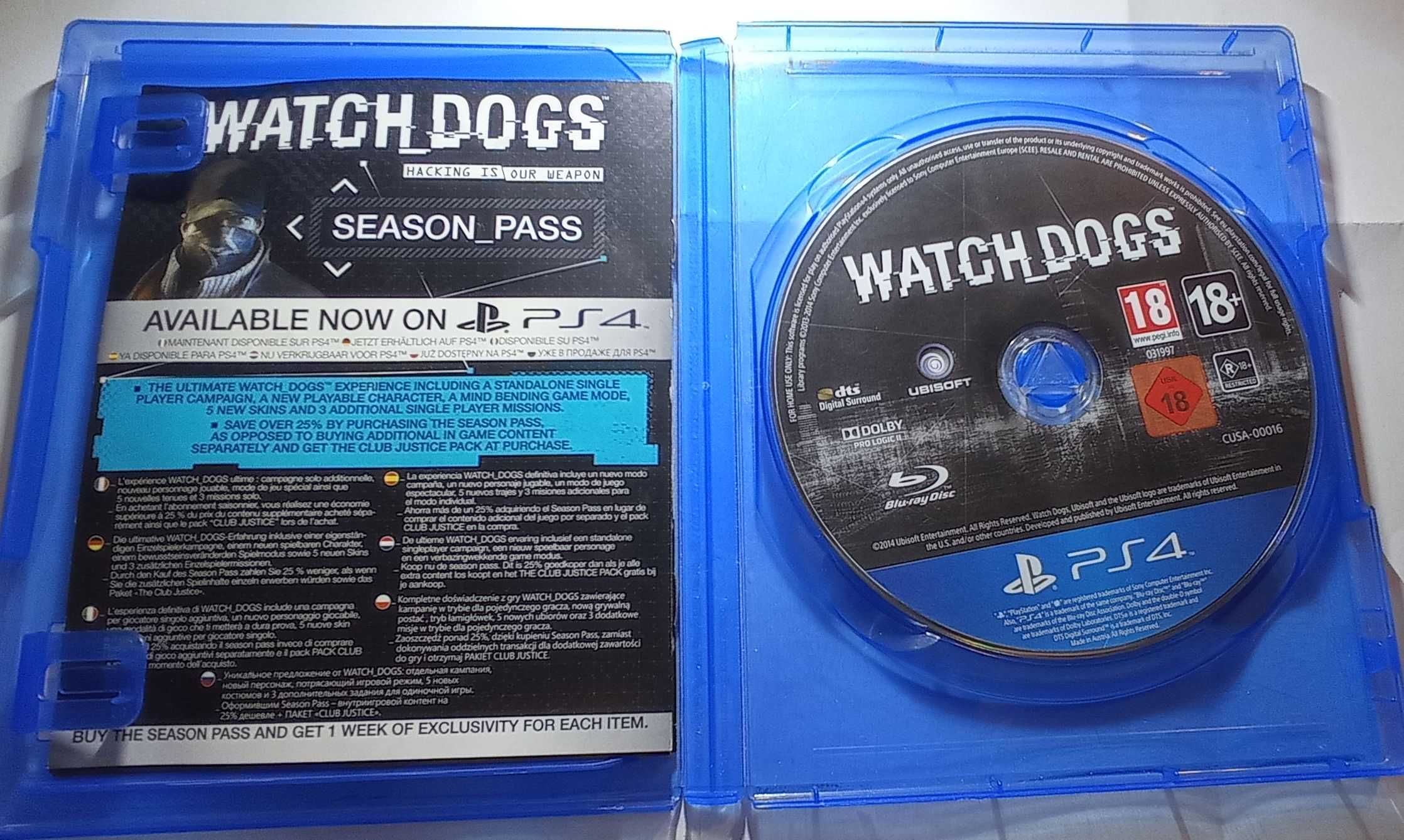 Gra Watch Dogs na konsolę PlayStation 4