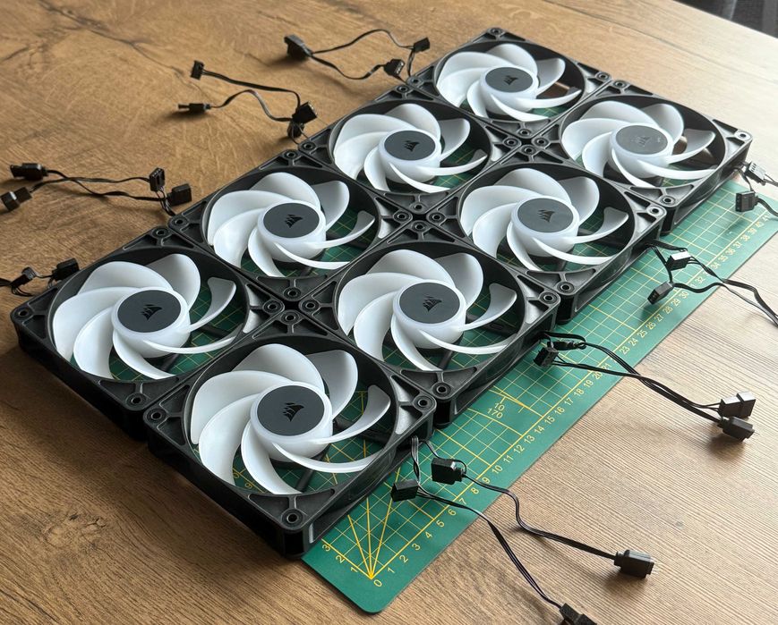 Corsair RS120-R Wentylatory Reverse ARGB PWM 2x 4szt. Gwarancja FV