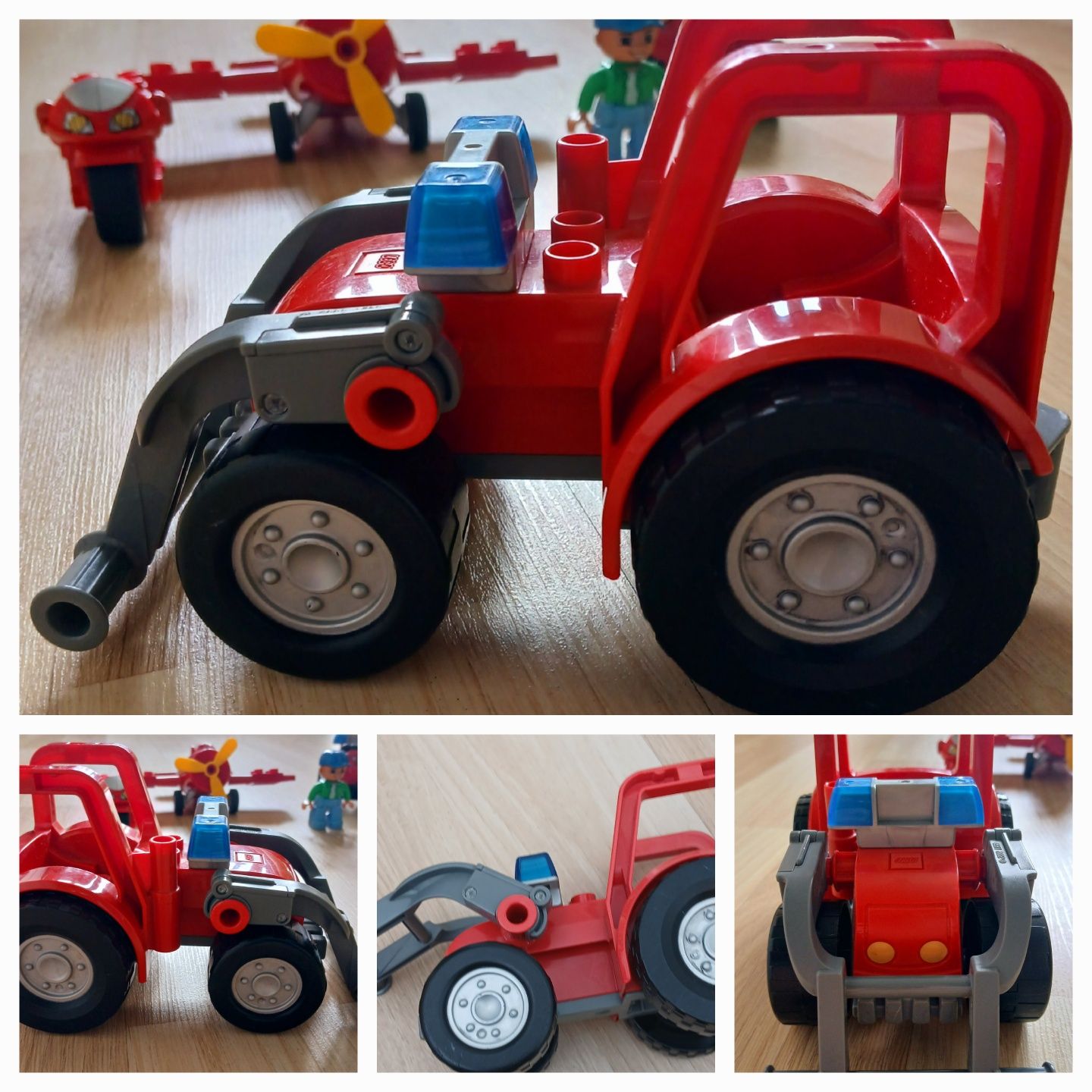 Lego Duplo zestaw policja straż koparka