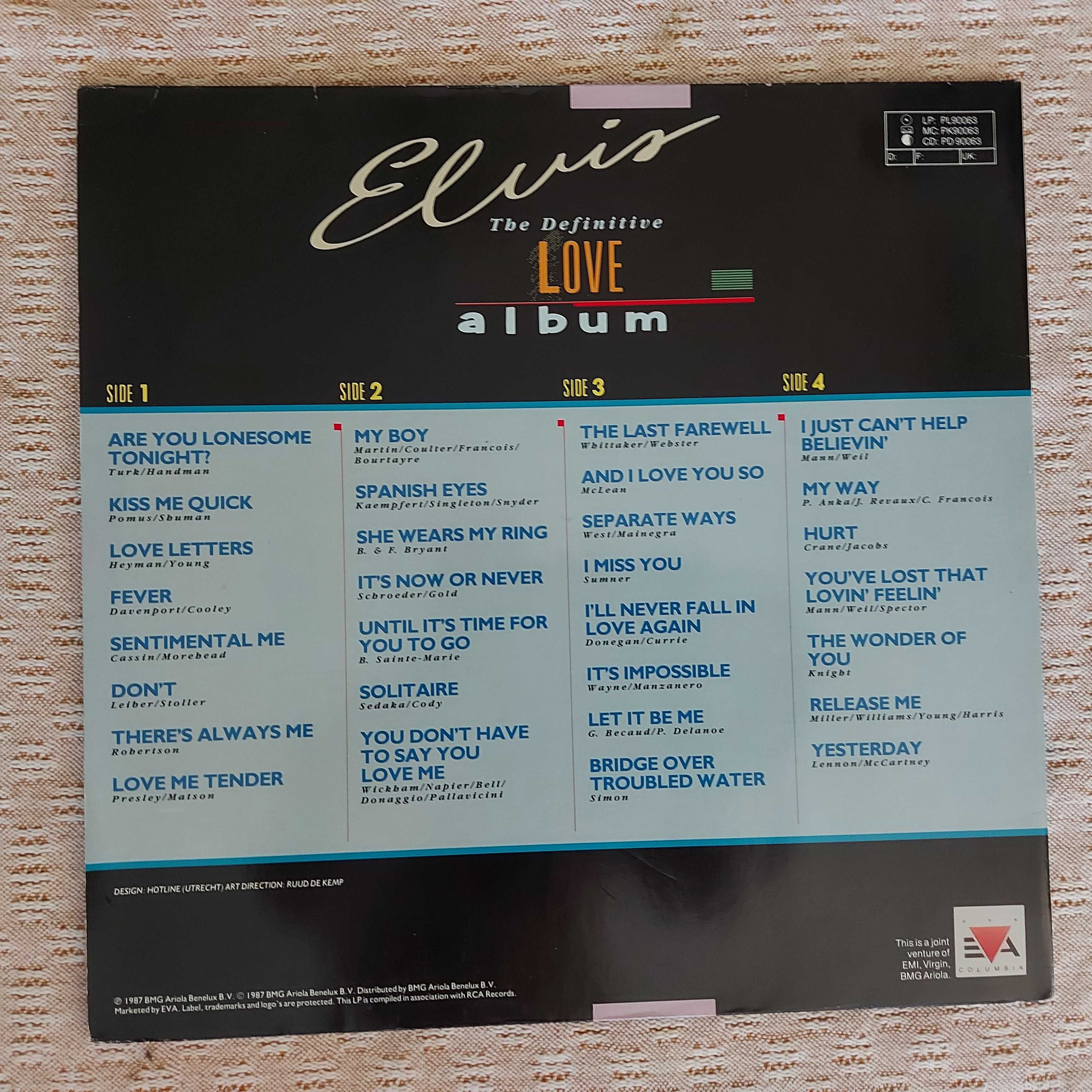 Elvis Presley The Definitive Love Album  1987  EU ( EX/NM-)