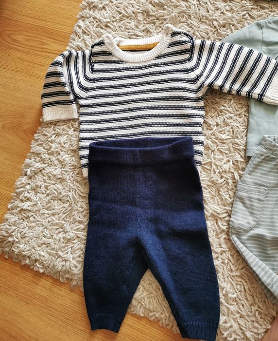 56 wełna merino wełniane merynosowa komplet spodenki dres sweter