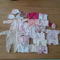 Paczka ubrań niemowlęcych dla dziewczynki 45 szt. 56/62