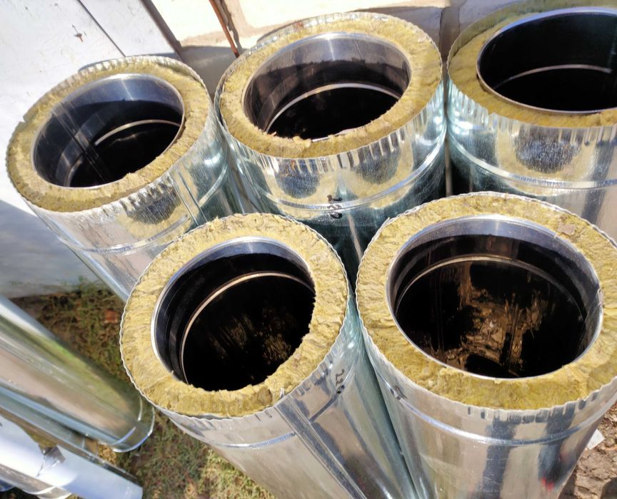 Дымоход сэндвич, комін, труби на котел, труба для дымохода, нержавейка