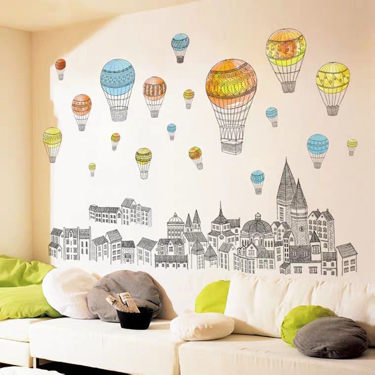 Декоративная наклейка на стену Воздушные шары