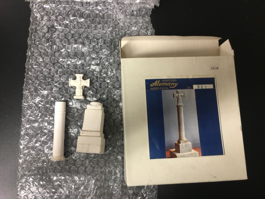 4 kits Miniaturas Alemany em gesso 1/72 e 1/35 para dioramas