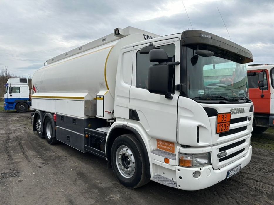 Scania P400 6X2  LAG CYSTERNA 4komory 20.600L 1 własciciel  SWIEŻO PO DOZORACH autocysterna LAG 3 osie 4 komory