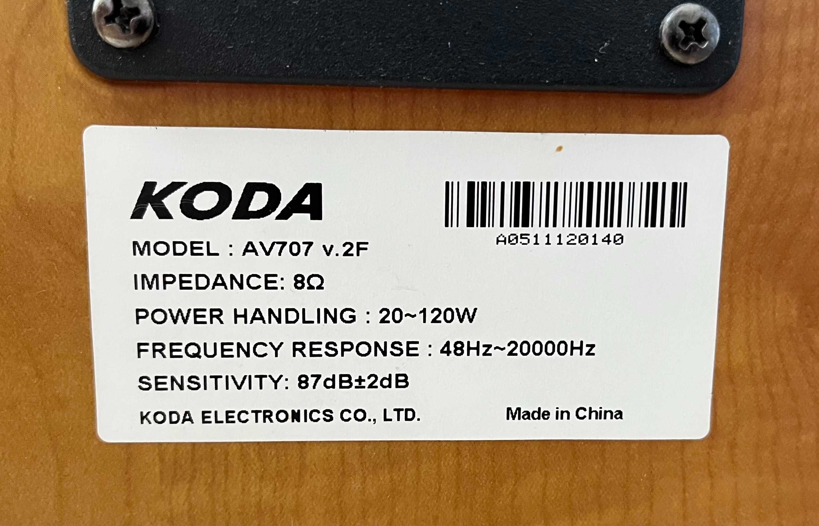 Amplituner Koda AV-505X, głośniki, kino domowe