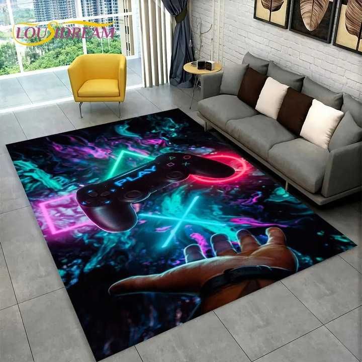 NOWY Dywan Play Gamingowy Efekt 3D dla Gracza Młodzieżowy 120x160