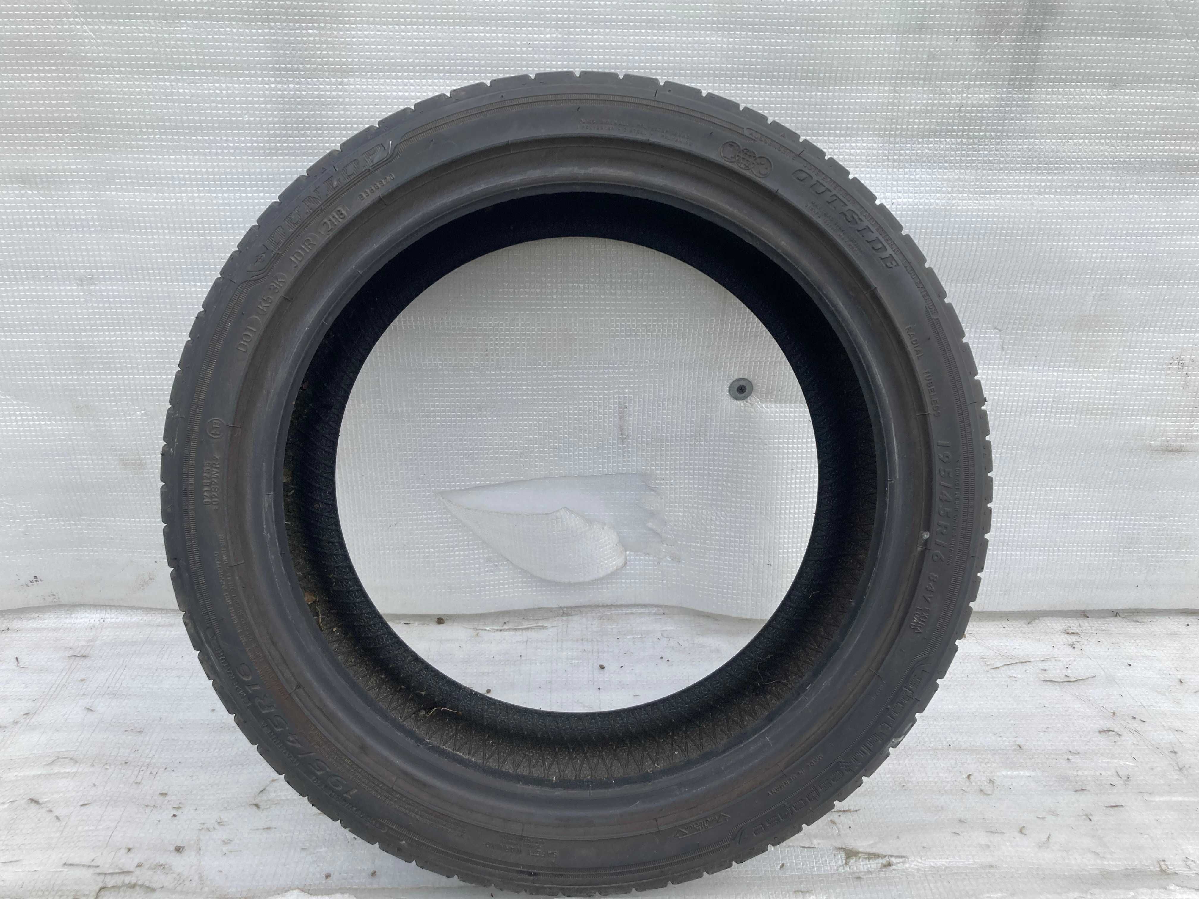 Opona letnia Dunlop Sport BlueResponse 195/45 R16 7mm 2018r
