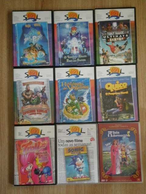 21 dvds Desenhos Animados Castelo Andante Surf Pimentinha Hawk Quico