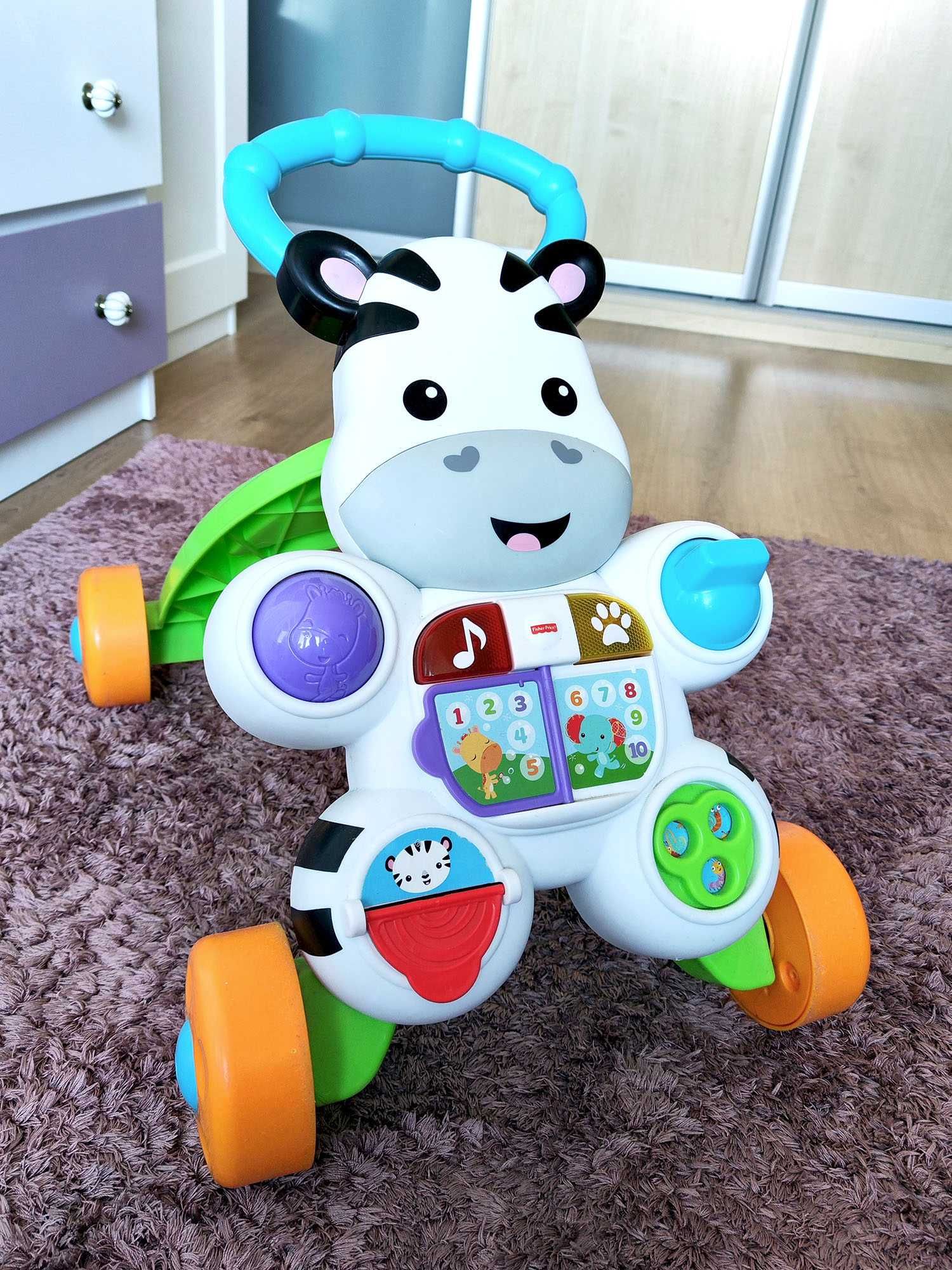 Interaktywny chodzik Fisher-Price, Zebra