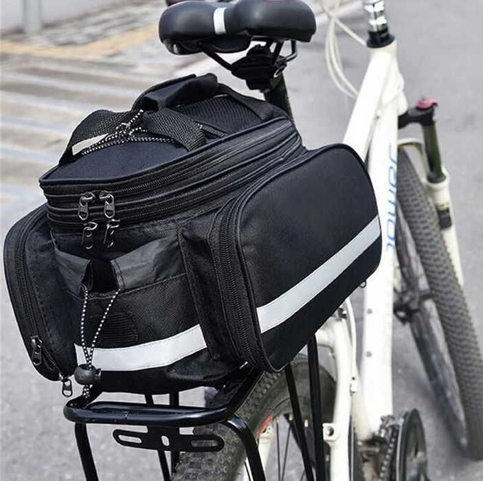 Nowa Torba na bagażnik 3 komorowa sakwa rowerowa pojemna pokrowiec