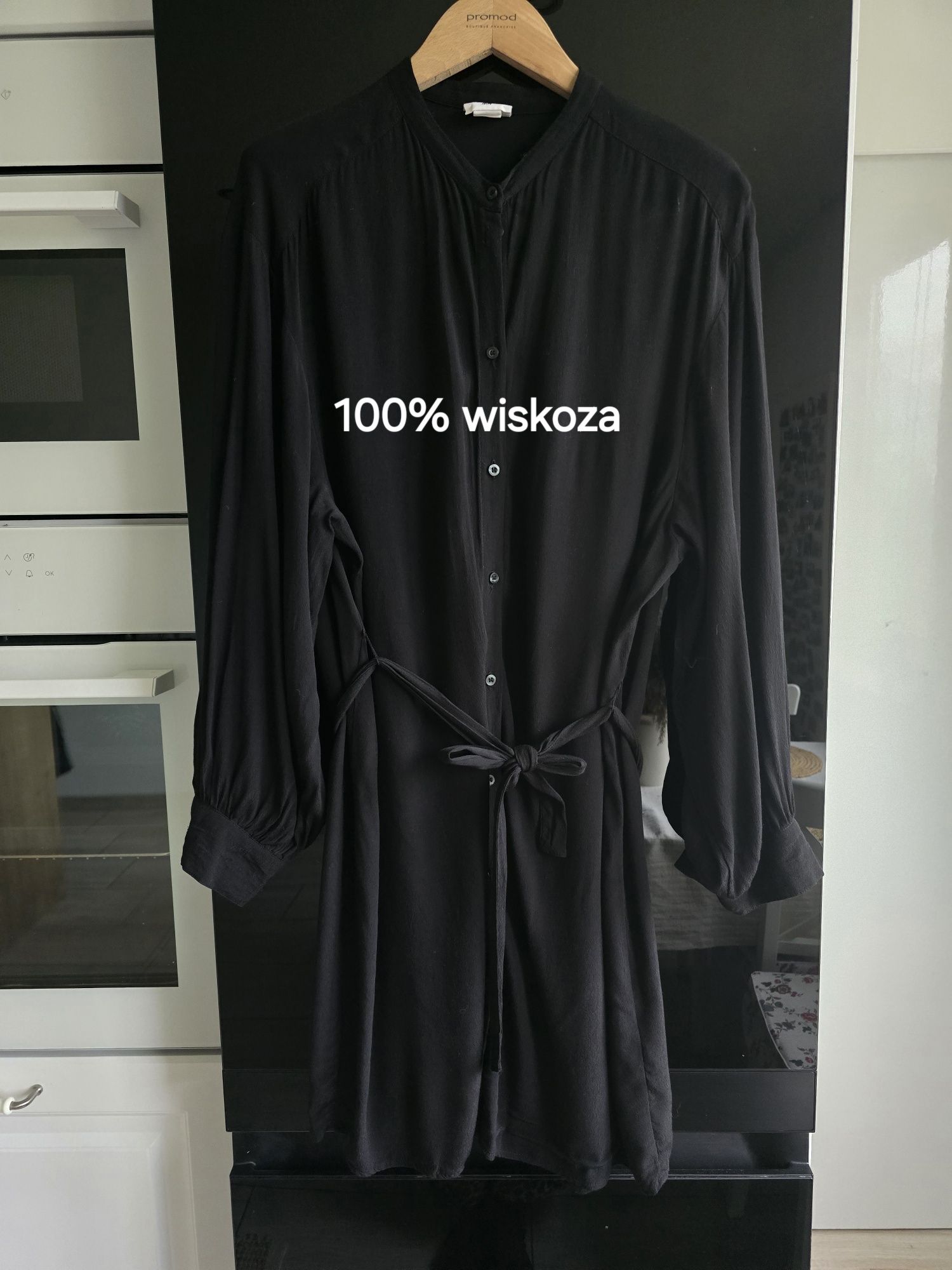 Sukienka szmizjerka H&M r.38 koszula maxi