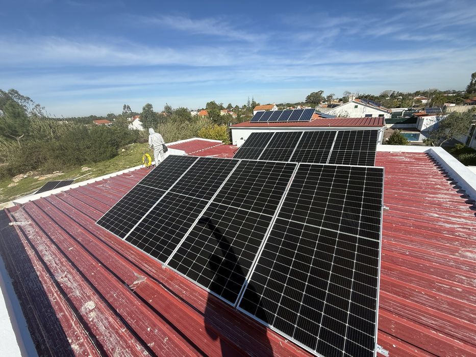 Sistema paineis solares off grid com instalacao