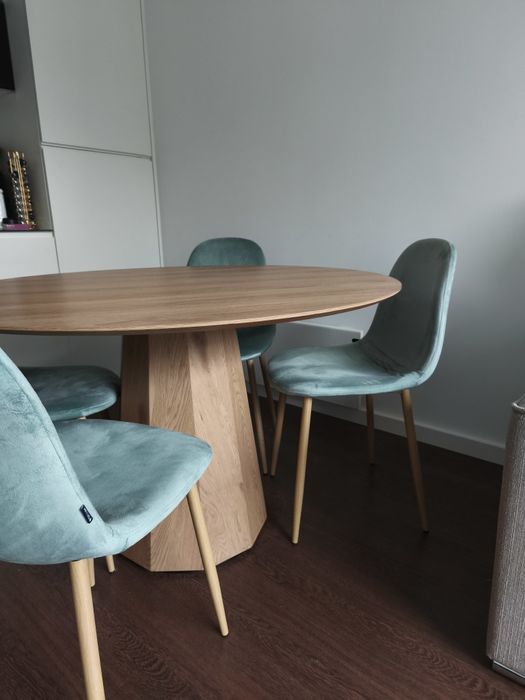 Mesa Redonda Madeira Clara