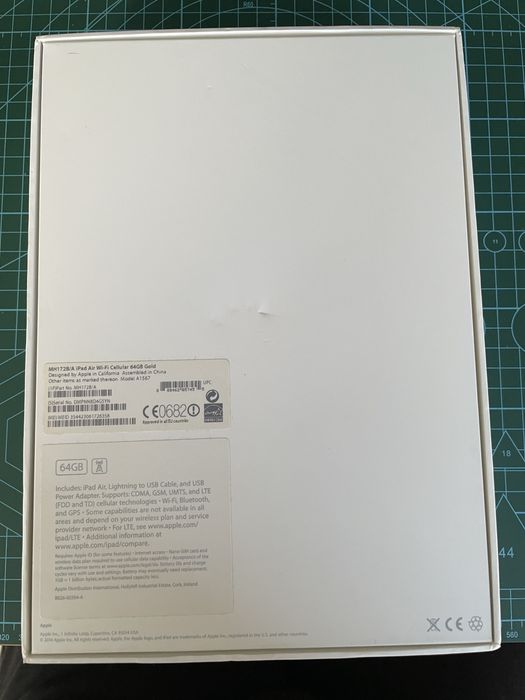 iPad Air 2 Wi-Fi Cellular 64 GB Gold MH172B/A