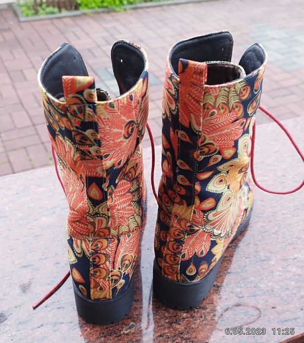 Nowe buty sznurowane do pół łydki rozmiar 36 wkładka 22,5