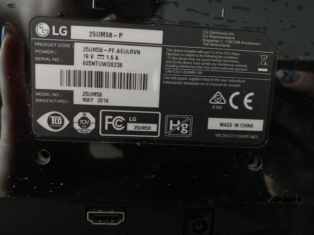 Monitor LG 25UM58-P