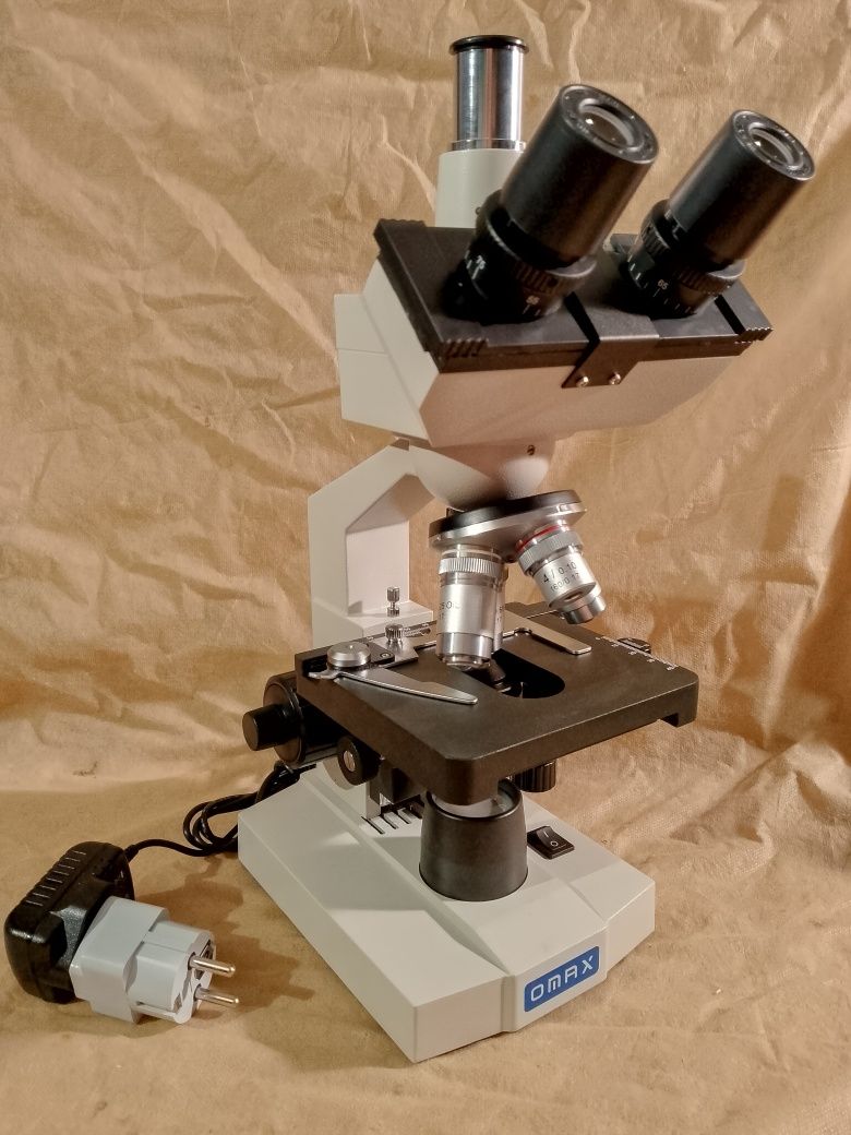Mikroskop Trinokular biol. 1000x LED Foto pzo trino studar zeiss delta