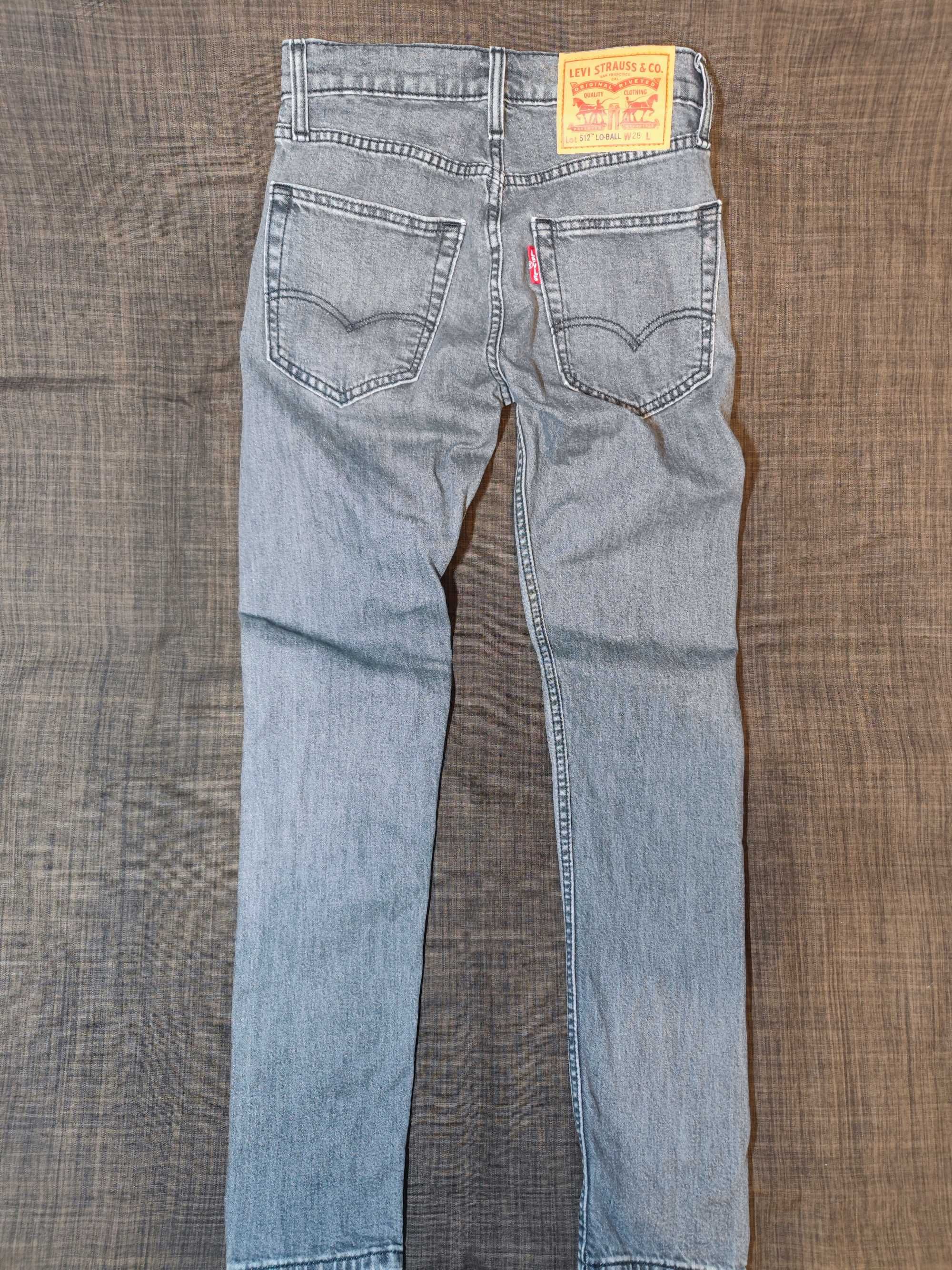 Серые женские джинсы levis 512 lo-ball (28)