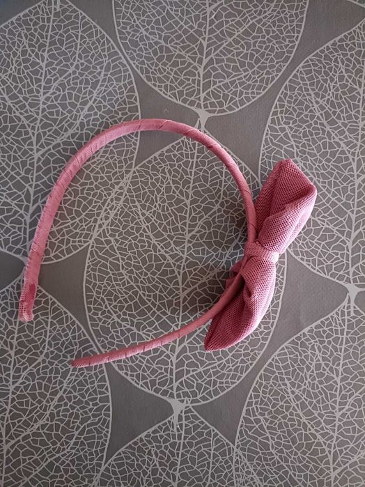 Opaska różowa z kokardą - ZARA