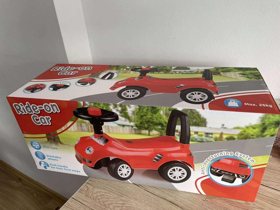 Jeździk samochód pchacz z klaksonem