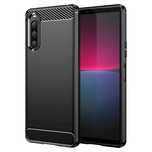 Carbon Case etui do Sony Xperia 10 V elastyczny silikonowy karbonowy p