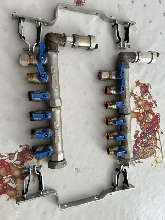 Колектор теплої підлоги. На шість (6)контурів