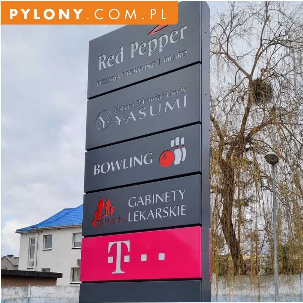 pylon reklamowy  LED 3m Premium  baner producent Opole