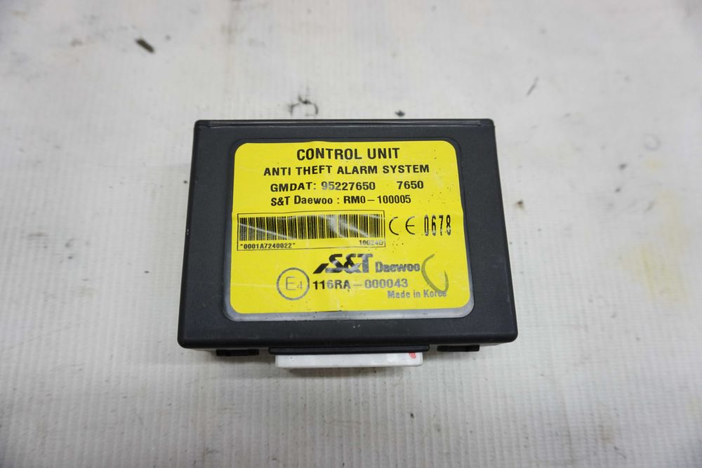 Блок управління протиугінною системою Шевроле Авео T255 \95227650