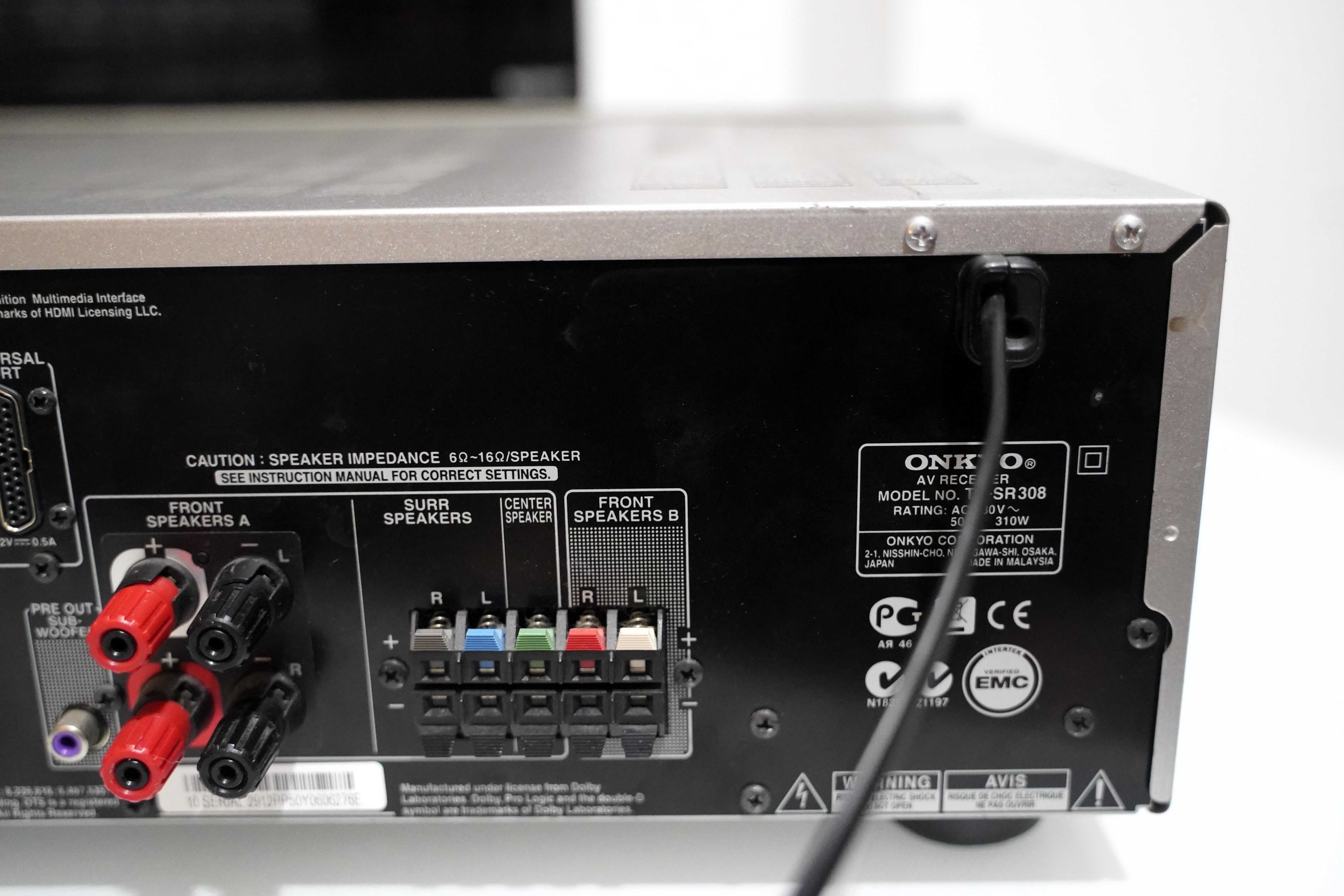Amplituner kina Onkyo TX SR 308-HDMI+pilot