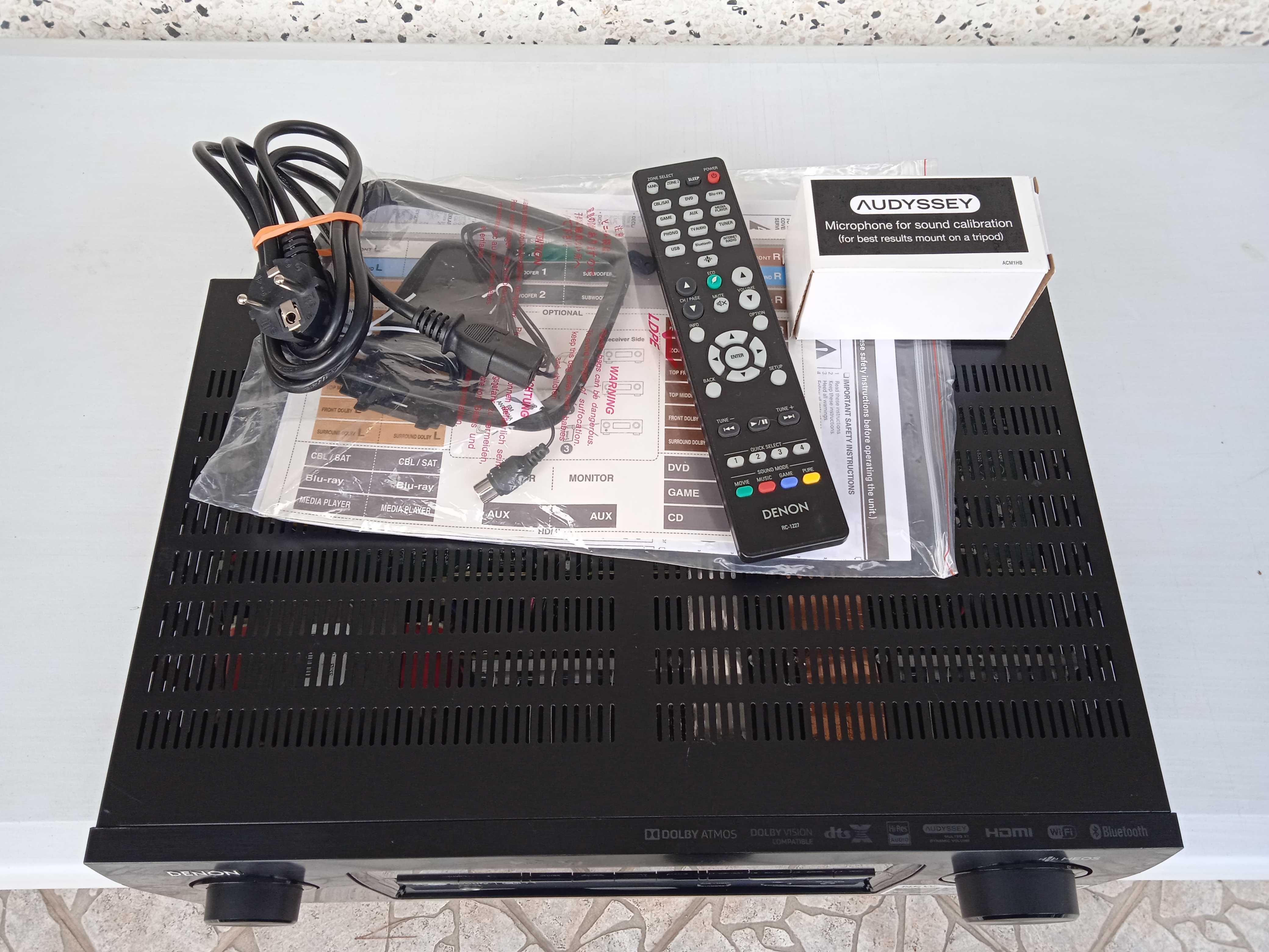 Denon AVR-X1400H 4K Bluetooth Wi-Fi Heos Atmos