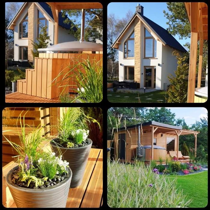 Domek na Święta  Kominek Sauna Balia jacuzzi LUBIATOWO morze