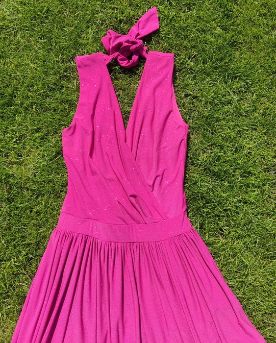 Sukienka elegancka błyszcząca roz 36/38