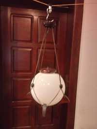 Lampa wisząca drewniana Vintage