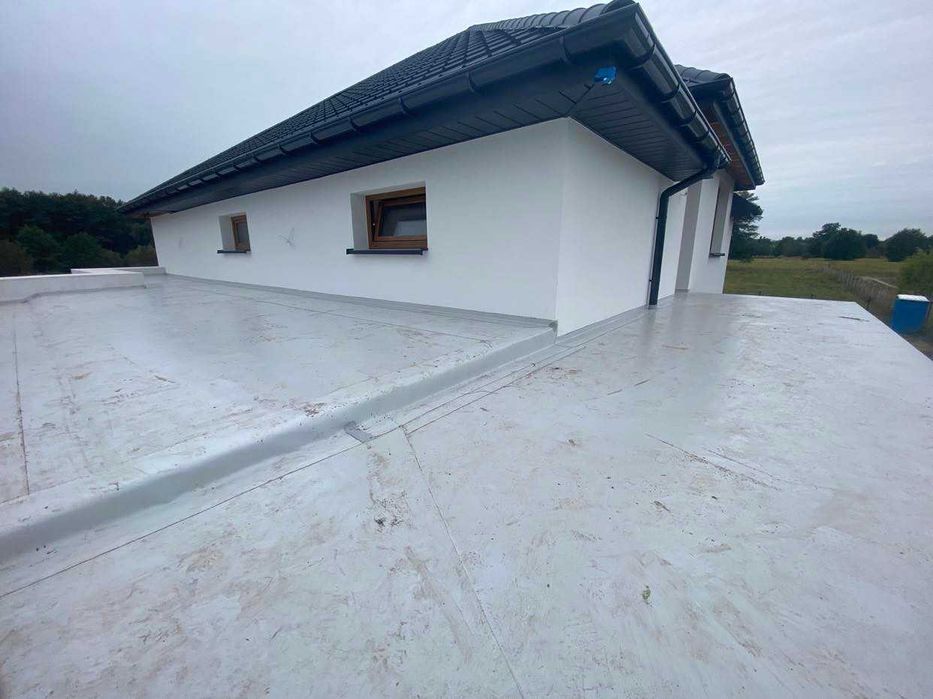 Dachy płaskie Hydroizolacja Tarasy Balkony Obróbka blacharska Membrana