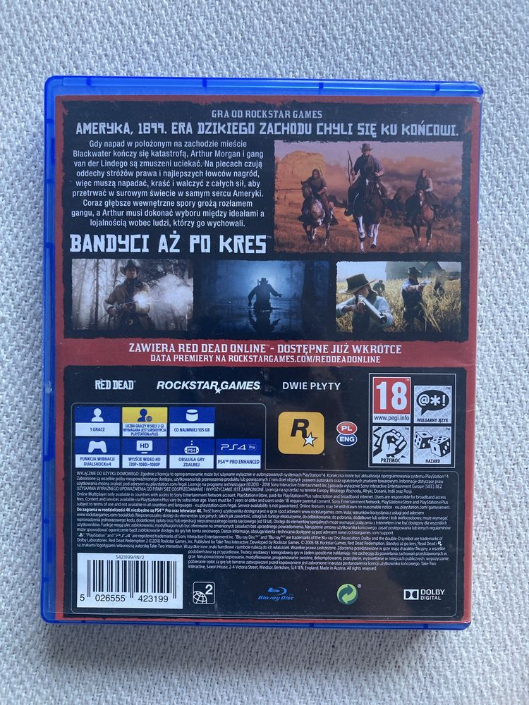 Red dead redemption 2 PL rdr ps4 mapa
